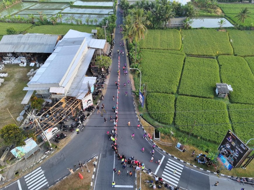 Drone ETLE Presisi Jaga Keamanan Runners di Kemala Run 2026