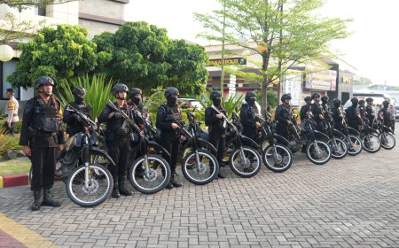 Polresta Sidoarjo Siagakan 1.140 Personel Layanan Pengamanan Pilkades Serentak di 80 Desa